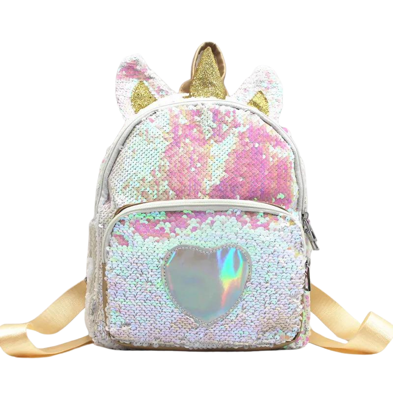 Mochila Unicórnio Lantejoula Ecolar