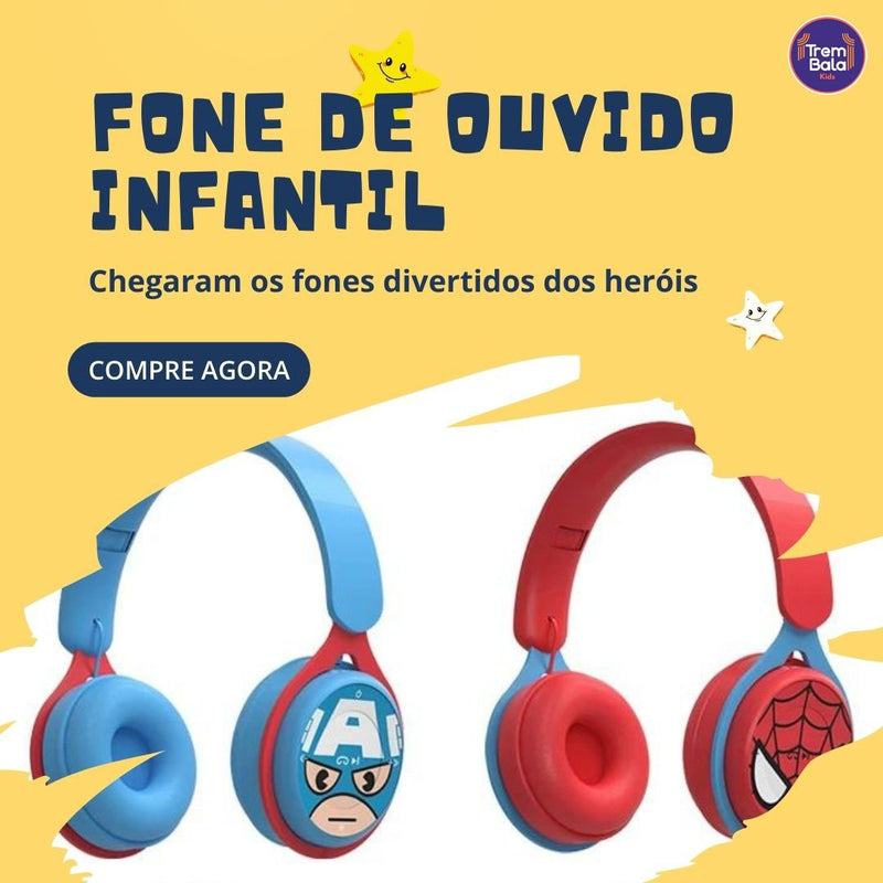 Fone de Ouvido Infantil | Bluetooth