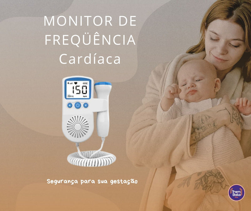 Monitor de Frequência Cardíaca Portátil - Escute seu Bebê